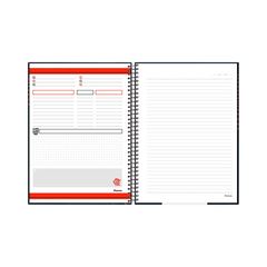 CADERNO CAPA DURA ESPIRAL 01X1 80 FOLHAS FLAMENGO 25 FORONI