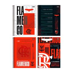 CADERNO CAPA DURA ESPIRAL 01X1 80 FOLHAS FLAMENGO 25 FORONI