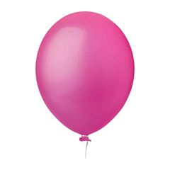 BALAO 09 LISO HAPPY DAY COM 50 REDONDO PINK