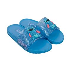 CHINELO DISNEY STITCH AZUL GLITER 25 IPANEMA