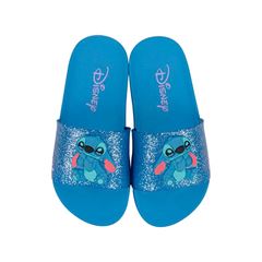 CHINELO DISNEY STITCH AZUL GLITER 25 IPANEMA