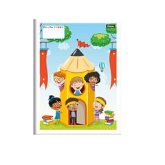 CADERNO 1/4 BROCHURA 40 FOLHAS CAPA FLEXIVEL PEDAGOGICO PAUTA VERDE FORONI