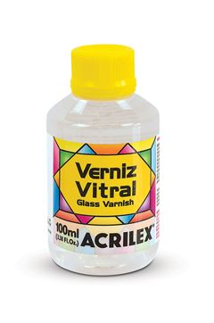 VERNIZ VITRAL 100ML ACRILEX 500 INCOLOR