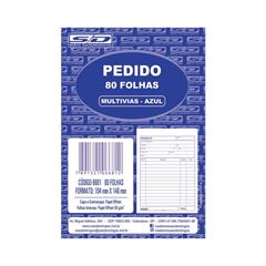 PEDIDO 1/36 MULTI VIAS AZUL COM 80 FOLHAS 10067 SD