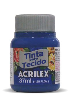 TINTA TECIDO ACRILEX 37ML AZUL COBALTO 502