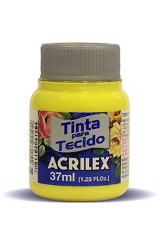 TINTA TECIDO ACRILEX 37ML AMARELO LIMAO 504