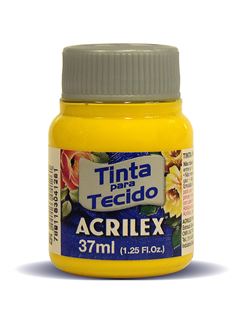 TINTA TECIDO ACRILEX 37ML AMARELO OURO 505