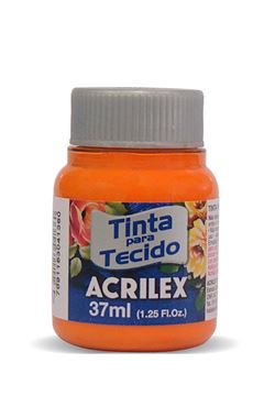 TINTA TECIDO ACRILEX 37ML LARANJA 517