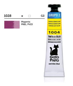 TINTA OLEO GATO PRETO 20ML MAGENTA 1028