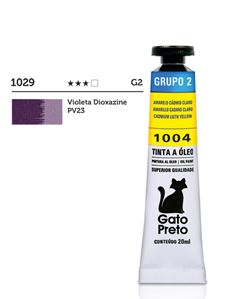 TINTA OLEO GATO PRETO 20ML VIOLETA DIOXAZINE 1029