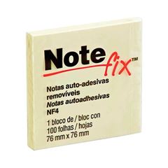 RECADO ADESIVO NOTEFIX NFX4 76X76 100 FOLHAS AMARELO 3M