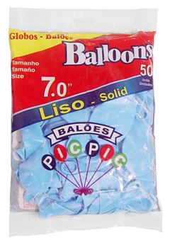 BALAO 07 LISO RIBERBALL COM 50 AZUL CLARO