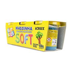 MASSA MODELAR SOFT 150G COM 3 SORTIDA ACRILEX