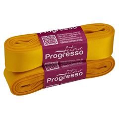 FITA CETIM 22MM PROGRESSO PECA AMARELO OURO 038