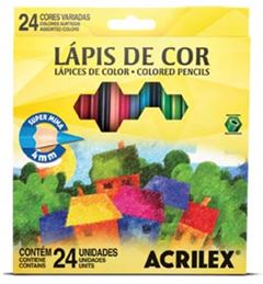 LAPIS 24 CORES ACRILEX SEXTAVADO