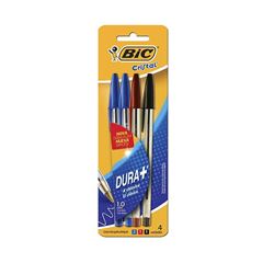 CANETA ESFEROGRAFICA BIC CRISTAL COM 4 AZUL/PRETA/VERMELHA