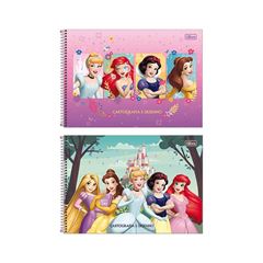 CADERNO ESPIRAL 80 FOLHAS CAPA DURA CARTOGRAFIA PRINCESAS 25 TILIBRA