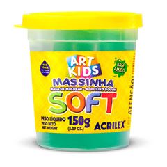 MASSA MODELAR SOFT 150G ACRILEX 101 VERDE