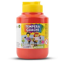 TINTA GUACHE 250ML ACRILEX VERMELHO FOGO 507