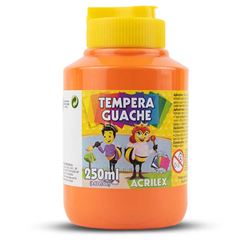 TINTA GUACHE 250ML ACRILEX LARANJA 517