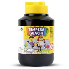 TINTA GUACHE 250ML ACRILEX PRETO 520