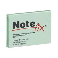 RECADO ADESIVO NOTEFIX NFX7 76X102 100 FOLHAS VERDE