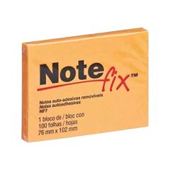 RECADO ADESIVO NOTEFIX NFX7 76X102 100 FOLHAS LARANJA