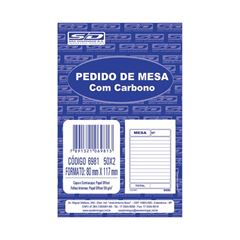 PEDIDO MESA COM CARBONO 50X2 6981-5 SD