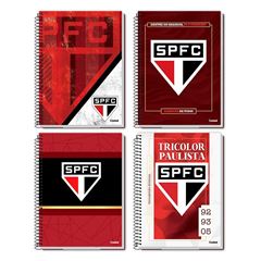 CADERNO CAPA DURA ESPIRAL 16X1 256 FOLHAS SAO PAULO 25 CREDEAL