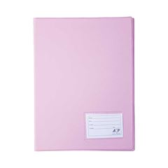 PASTA CATALOGO 20 ENVELOPE ACP PVC COM VISOR ROSA 4 COLCHETES