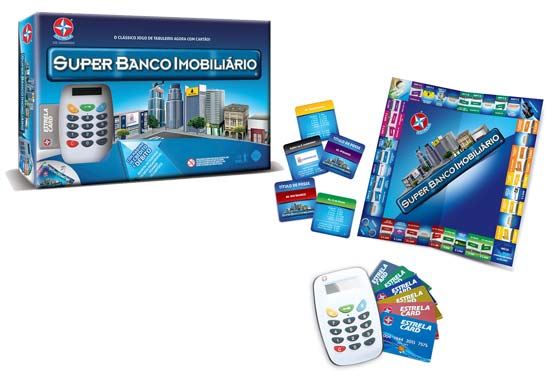 Jogo Super Banco Imobiliário Com Maquina De Cartão - Estrela 2800034