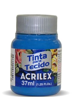 TINTA TECIDO ACRILEX 37ML AZUL CERULEO 568