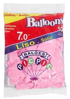 BALAO 07 LISO RIBERBALL COM 50 ROSA BEBE