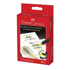 CANETA MARCA TEXTO FABER GEL AMARELA