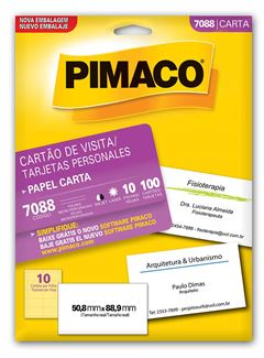CARTAO VISITA MICROSER 7088 COM 100 UNIDADES PIMACO