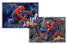 CADERNO ESPIRAL 80 FOLHAS CAPA DURA CARTOGRAFIA SPIDER MAN 24 TILIBRA