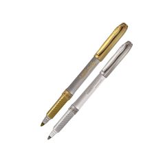 MARCADOR PERMANENTE BIC METALLIC COM 2 OURO/PRATA