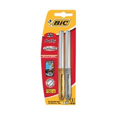 MARCADOR PERMANENTE BIC METALLIC COM 2 OURO/PRATA