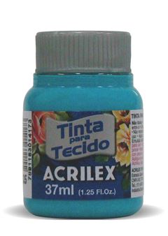 TINTA TECIDO ACRILEX 37ML AZUL MAR 535