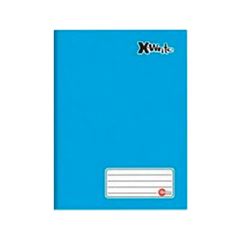 CADERNO BROCHURA CAPA DURA 96 FOLHAS X-WRITE MAXIMA AZUL