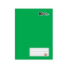 CADERNO BROCHURA 96 FOLHAS CAPA DURA X-WRITE MAXIMA VERDE