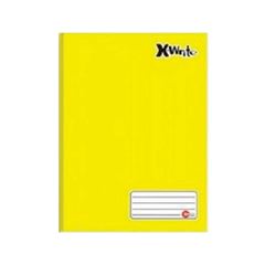 CADERNO BROCHURA 96 FOLHAS CAPA DURA X-WRITE MAXIMA AMARELO