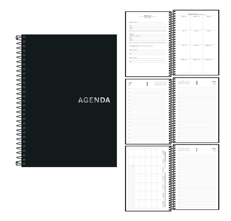 Rao Massaro Gráfica - Kit 1 Mini Agenda + 1 Caneta