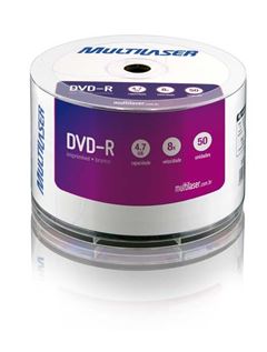DVD+R GRAVAVEL MULTILASER 8.5GB BRANCO DUAL LAYER