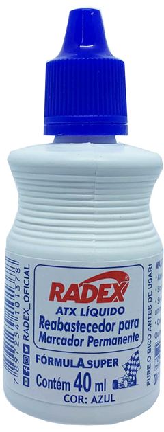 TINTA REABASTECEDORA 40ML RADEX ATX AZUL