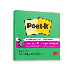 RECADO ADESIVO POST-IT 3M POP-UP 90 FOLHAS REFIL VERDE SORTE