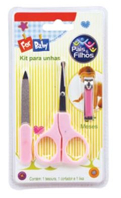 KIT PARA UNHAS BEBE FOR BABY P&F ROSA