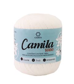 LINHA CROCHE CAMILA 500M FASHION BRANCA