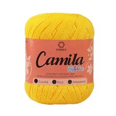 LINHA CROCHE CAMILA 500M FASHION AMARELO OURO