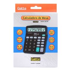 CALCULADORA MAKE+ MESA 8837B 12 DIGITOS PRETO